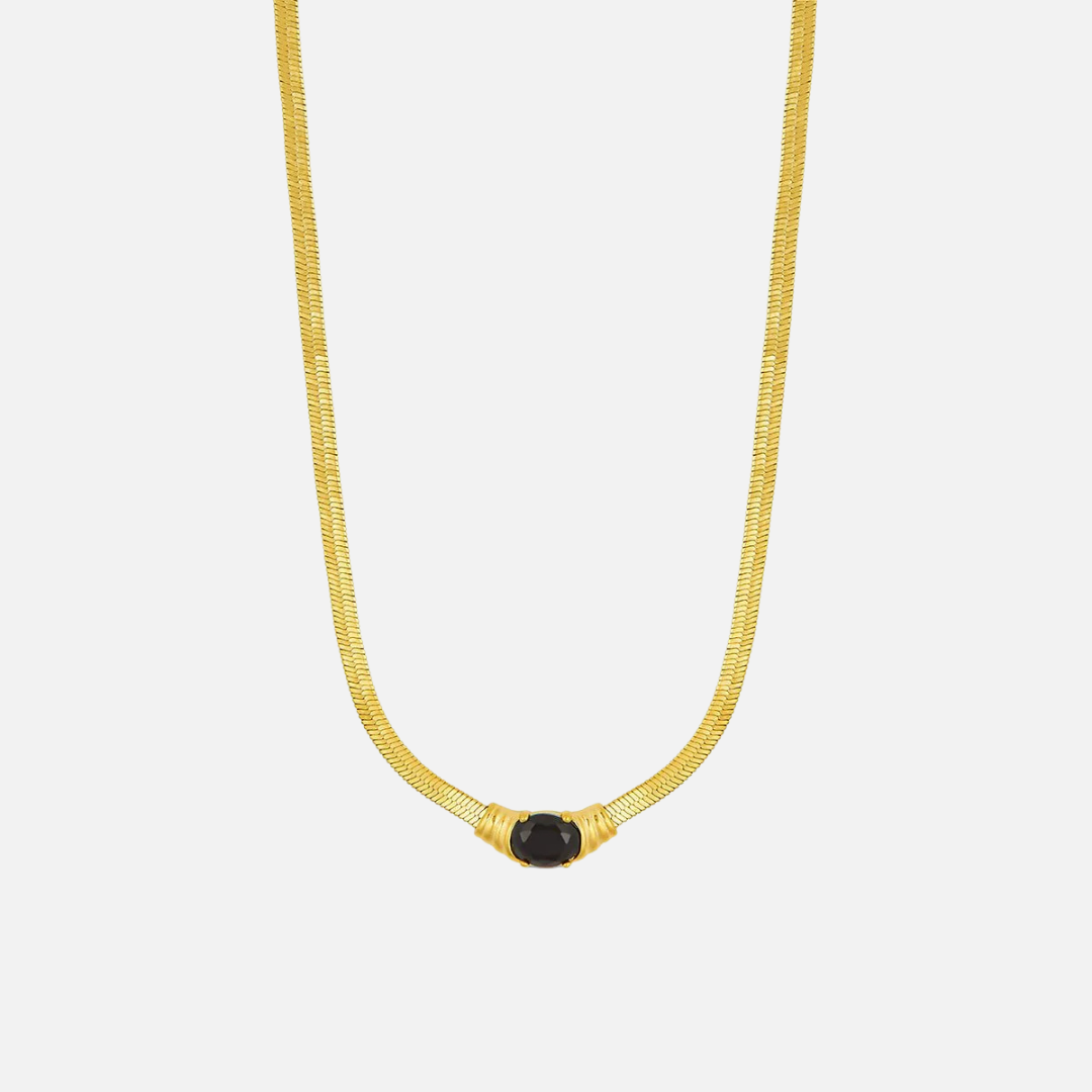 Essential Onyx Snake Chain