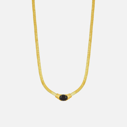 Essential Onyx Snake Chain