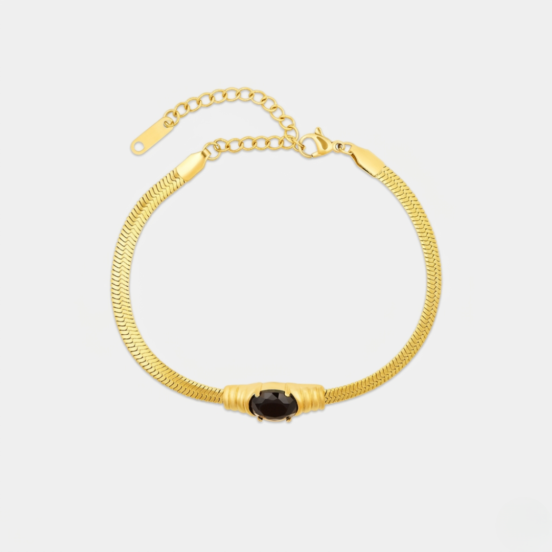 Essential Onyx Snake Bracelet